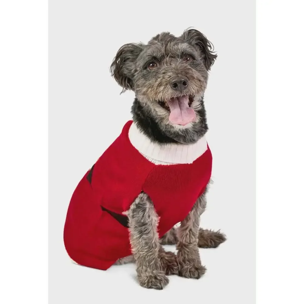 NEW! Vibrant Life Christmas Santa Claus Pet Dog Sweater Costume Size M 20-50lb